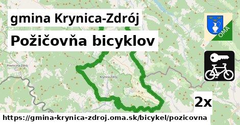 požičovňa bicyklov v gmina Krynica-Zdrój