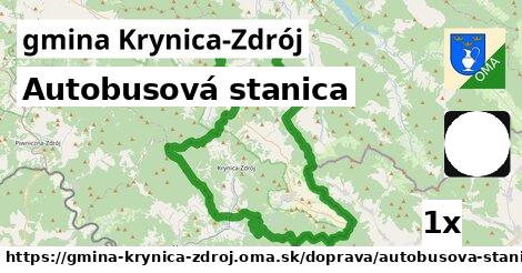 Autobusová stanica, gmina Krynica-Zdrój