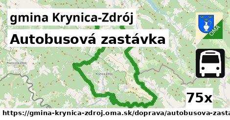 Autobusová zastávka, gmina Krynica-Zdrój