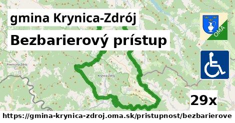 Bezbarierový prístup, gmina Krynica-Zdrój