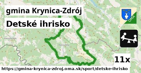 Detské ihrisko, gmina Krynica-Zdrój