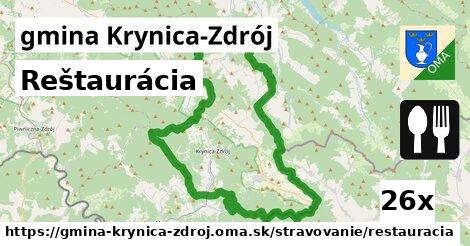 Reštaurácia, gmina Krynica-Zdrój