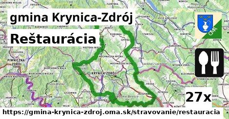 Reštaurácia, gmina Krynica-Zdrój