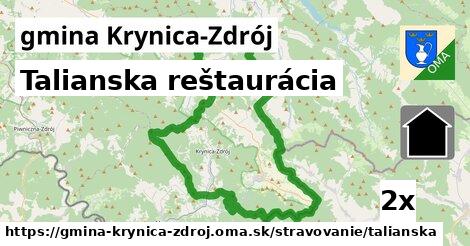 Talianska reštaurácia, gmina Krynica-Zdrój