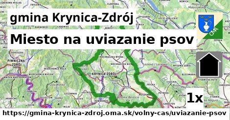 Miesto na uviazanie psov, gmina Krynica-Zdrój
