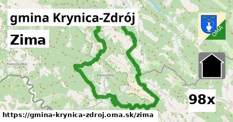 zima v gmina Krynica-Zdrój