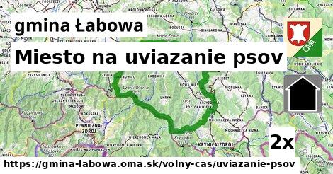 Miesto na uviazanie psov, gmina Łabowa