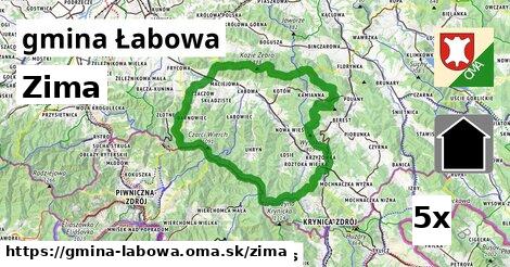 zima v gmina Łabowa