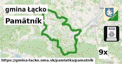 Pamätník, gmina Łącko