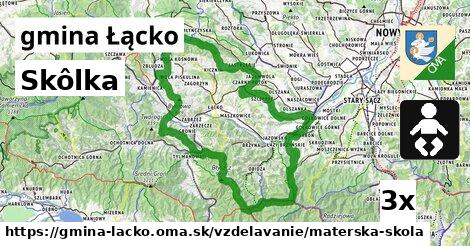 Skôlka, gmina Łącko