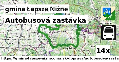 Autobusová zastávka, gmina Łapsze Niżne