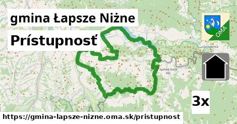 prístupnosť v gmina Łapsze Niżne