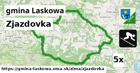 Zjazdovka, gmina Laskowa