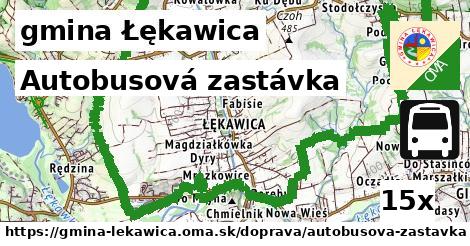 Autobusová zastávka, gmina Łękawica