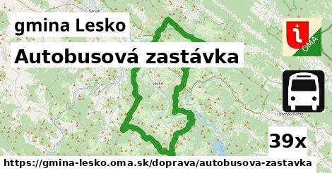 Autobusová zastávka, gmina Lesko