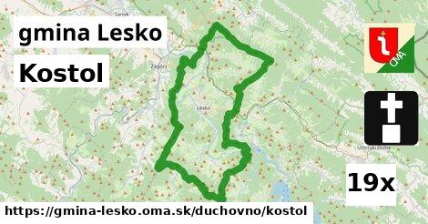 kostol v gmina Lesko