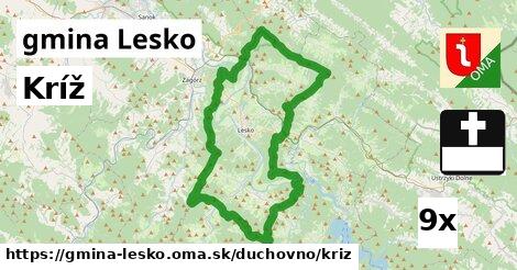 Kríž, gmina Lesko