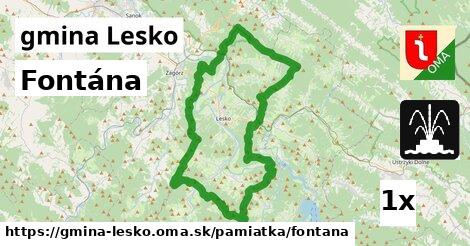 Fontána, gmina Lesko