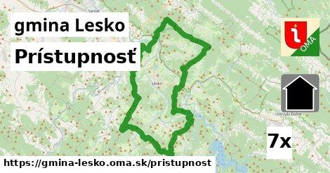 prístupnosť v gmina Lesko