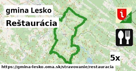 Reštaurácia, gmina Lesko