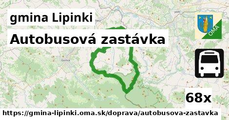 Autobusová zastávka, gmina Lipinki