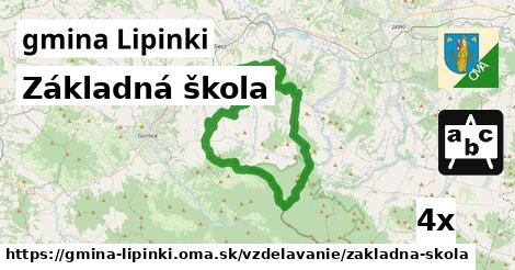 Základná škola, gmina Lipinki