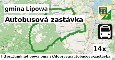 Autobusová zastávka, gmina Lipowa