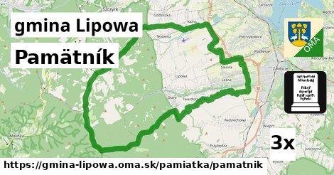 Pamätník, gmina Lipowa