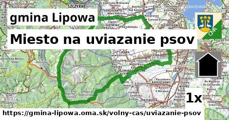 Miesto na uviazanie psov, gmina Lipowa