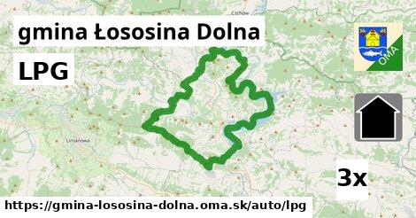 LPG, gmina Łososina Dolna