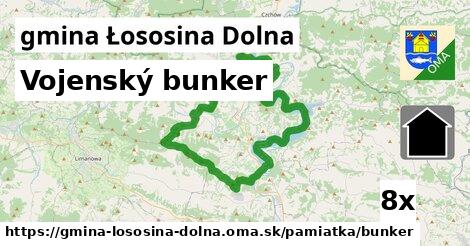Vojenský bunker, gmina Łososina Dolna