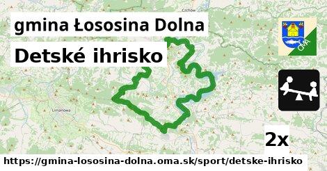 Detské ihrisko, gmina Łososina Dolna