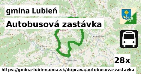 autobusová zastávka v gmina Lubień