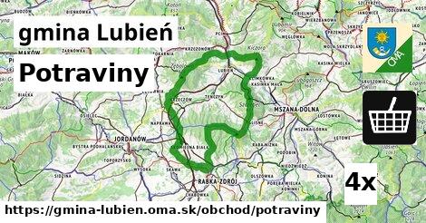 Potraviny, gmina Lubień