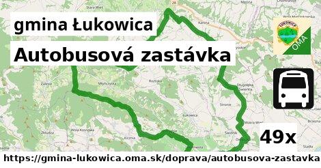 Autobusová zastávka, gmina Łukowica