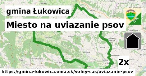 Miesto na uviazanie psov, gmina Łukowica