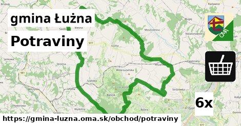 Potraviny, gmina Łużna