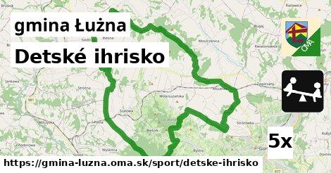 Detské ihrisko, gmina Łużna