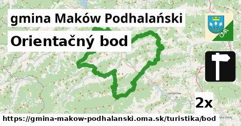 Orientačný bod, gmina Maków Podhalański