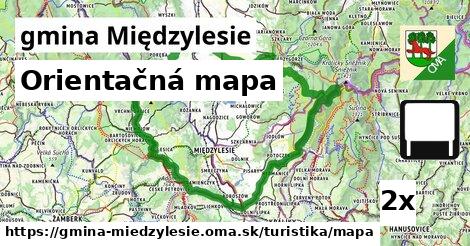 Orientačná mapa, gmina Międzylesie