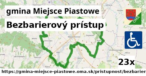 bezbarierový prístup v gmina Miejsce Piastowe