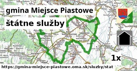 štátne služby, gmina Miejsce Piastowe