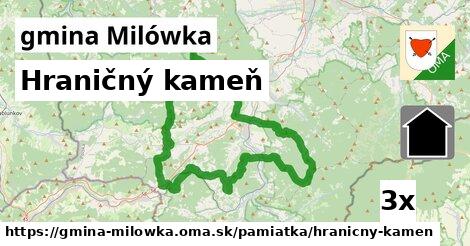 Hraničný kameň, gmina Milówka