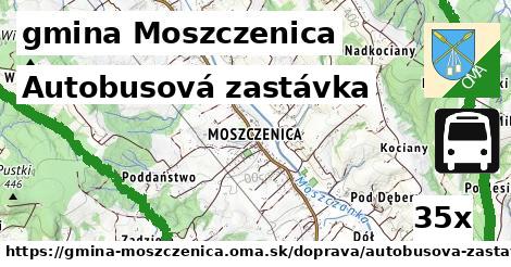 Autobusová zastávka, gmina Moszczenica