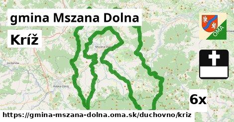Kríž, gmina Mszana Dolna
