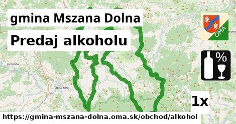 predaj alkoholu v gmina Mszana Dolna