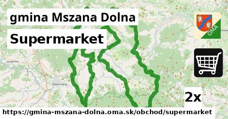 Supermarket, gmina Mszana Dolna
