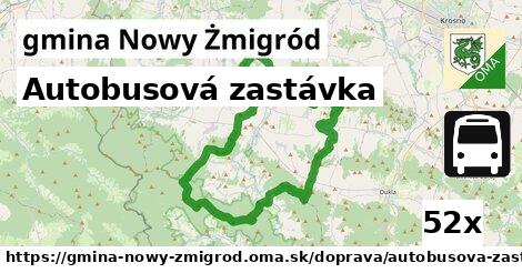 Autobusová zastávka, gmina Nowy Żmigród