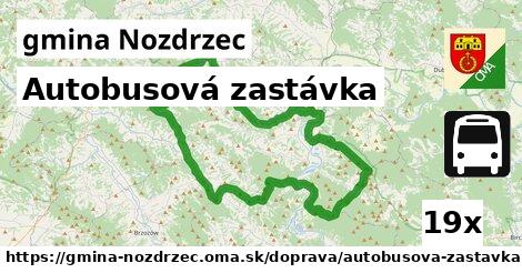 Autobusová zastávka, gmina Nozdrzec