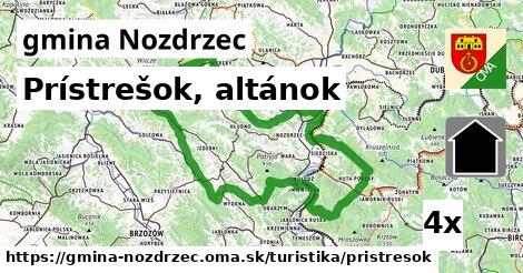 Prístrešok, altánok, gmina Nozdrzec